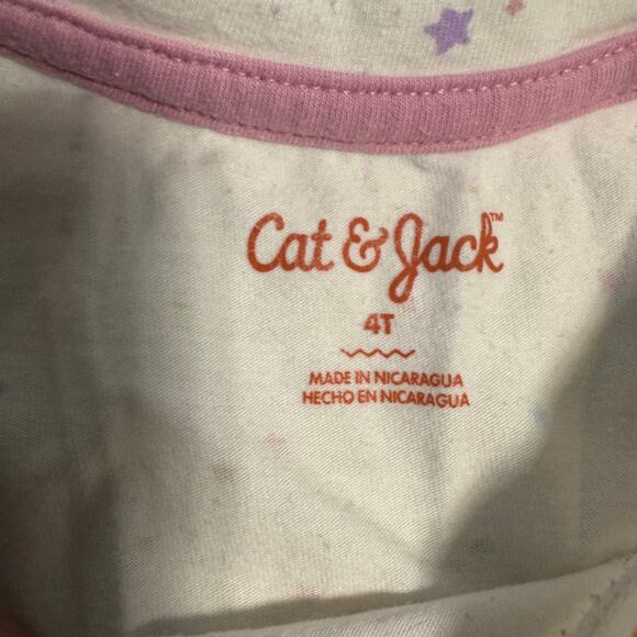 Lot of 2 Cat & Jack Girls 4T Long Sleeve Shirt School Autumn Casual Everyday - Picture 3 of 11